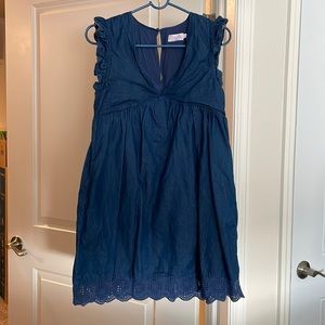 Womens Pink Lily boho soft denim dress